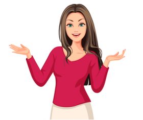 Beautiful woman vector