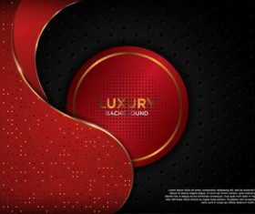 Black and red luxury background vector