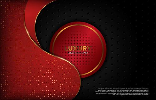 Black and red luxury background vector
