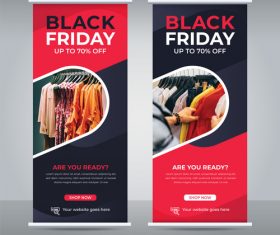 Black friday business flyer vector