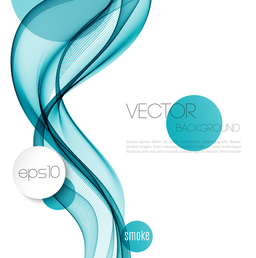 Blue dynamic abstract background vector