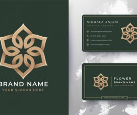 Brand name cover logo design vector