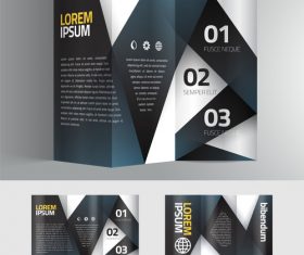 Brochure stripe black vector
