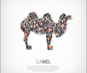 Camel icon vector