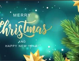 Christmas greeting card vector