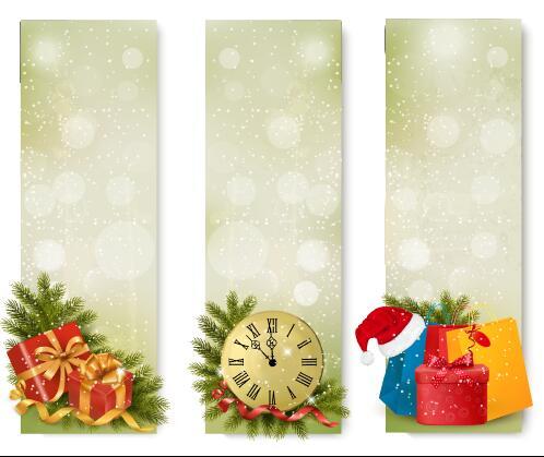 Christmas sale countdown banner vector