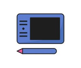 Color Drawing Tab designer tools vector