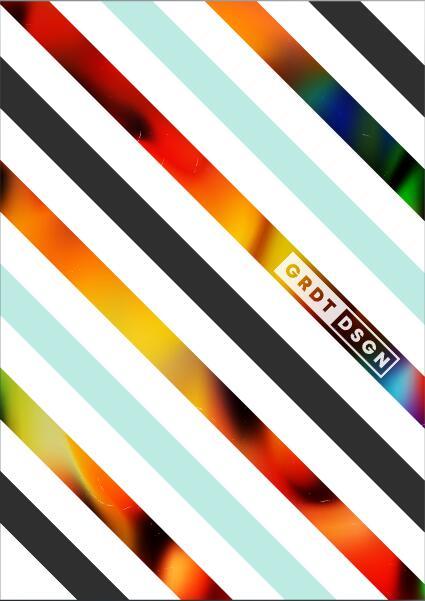 Color bar poster design vector