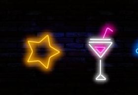 Color neon icon vector