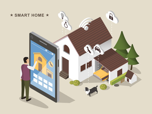 Concept smart home vector