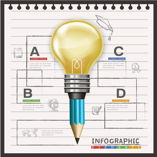 Creative infographic options vector