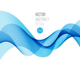 Cross blue flowing abstract background vector