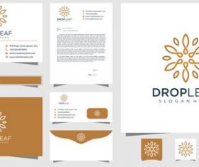 DROPLEAF logo design vector