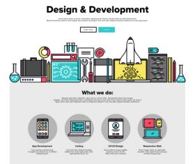 Design development flat graphic concept vector