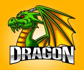 Dragon esport icon vector