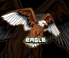 Eagle sports logo vector