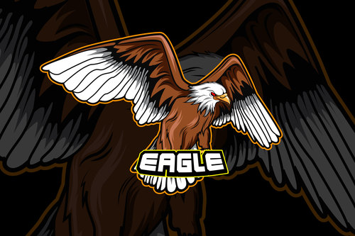 Eagle sports logo vector