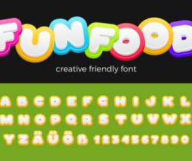 Entertainment Vector Font Friendly Funny Kids