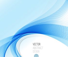 Fan shaped blue abstract background vector