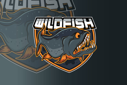 Fishing sport logo vector