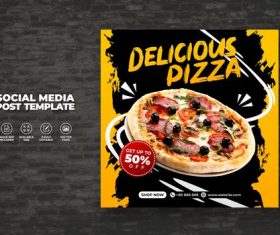 Food vector menu and delicious best pizza