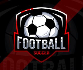 Football sport logo vector