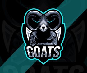 Goats esport logo vector