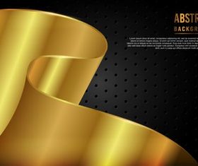 Golden luxury dynamic background vector