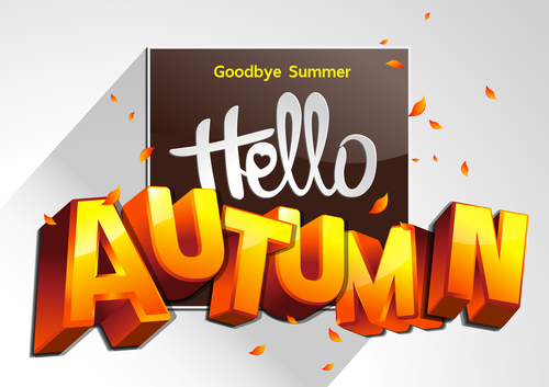 Goodbye summer background card vector