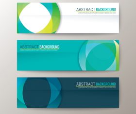 Green and dark green abstract background banner vector