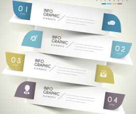 Half arc business infographic element option vector