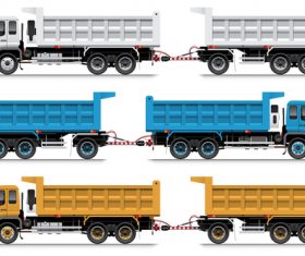 Heavy trailer vector