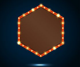 Hexagon billboard vector