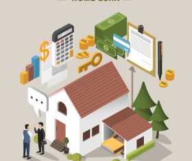Home loan concept vector