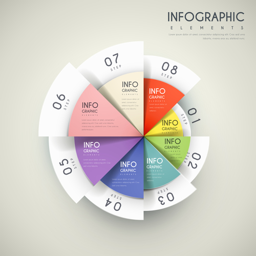 Infographic element options vector