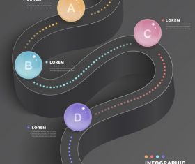 Information elements background vector