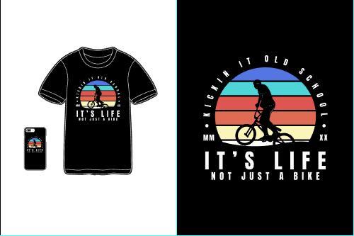 Its life T-shirt merchandise print vector