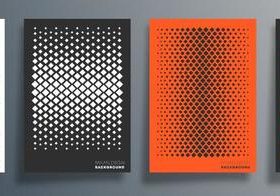 Lattice abstract pattern poster design vector