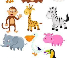 Look at the picture to recognize the animal cartoon vector