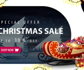 Low price promotion christmas flyer vector
