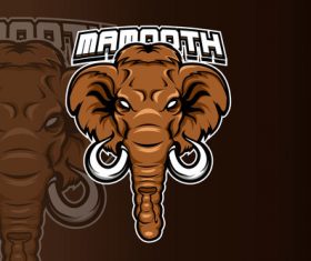 Mammoth sports and esports logo vector