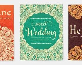 Mandala flower decoration card banner vector