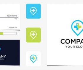 Medical company logo design vector
