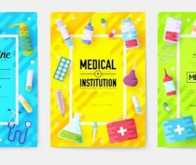 Medical medicine banner vector