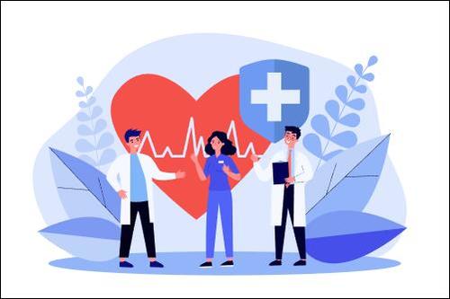 Medical staff cartoon illustration vector
