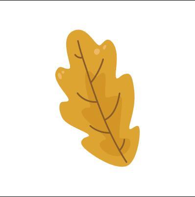 Oak yellow leaf vector