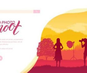 Outdoor photography silhouette illustration vector