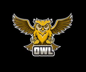 Owl esports logo vector