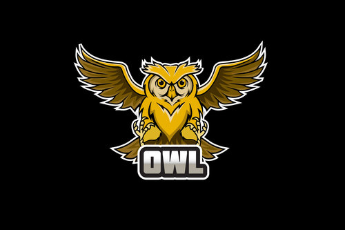Owl esports logo vector
