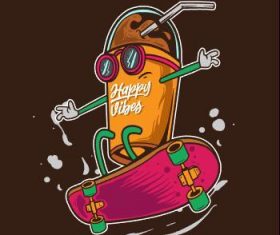 Passion drink icon vector